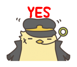 Chick gang leader "Hiyoko Bancho" sticker #113880