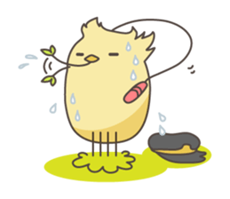 Chick gang leader "Hiyoko Bancho" sticker #113905