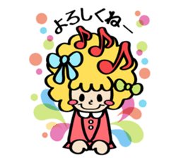 Afro ribbon and Pals sticker #114030