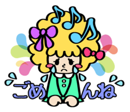 Afro ribbon and Pals sticker #114036