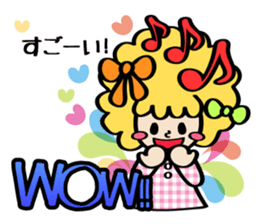 Afro ribbon and Pals sticker #114039