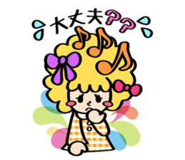 Afro ribbon and Pals sticker #114040