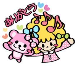 Afro ribbon and Pals sticker #114045