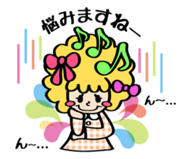 Afro ribbon and Pals sticker #114046