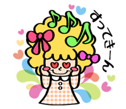 Afro ribbon and Pals sticker #114048