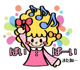 Afro ribbon and Pals sticker #114053