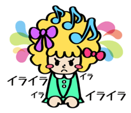 Afro ribbon and Pals sticker #114055