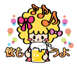 Afro ribbon and Pals sticker #114059