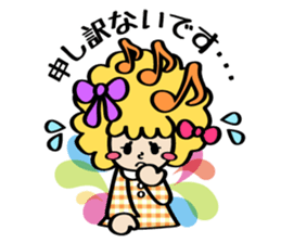 Afro ribbon and Pals sticker #114060