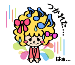 Afro ribbon and Pals sticker #114064