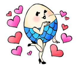 Ephemeral dancer Tamago-san sticker #114212