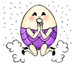 Ephemeral dancer Tamago-san sticker #114213