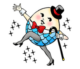Ephemeral dancer Tamago-san sticker #114215