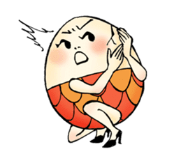 Ephemeral dancer Tamago-san sticker #114217