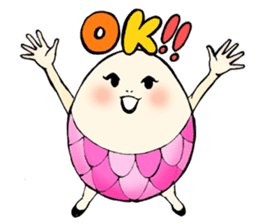 Ephemeral dancer Tamago-san sticker #114222