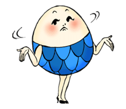 Ephemeral dancer Tamago-san sticker #114225