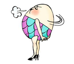 Ephemeral dancer Tamago-san sticker #114231
