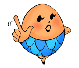 Ephemeral dancer Tamago-san sticker #114238