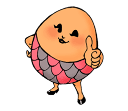 Ephemeral dancer Tamago-san sticker #114240