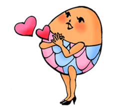 Ephemeral dancer Tamago-san sticker #114244