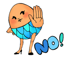 Ephemeral dancer Tamago-san sticker #114246