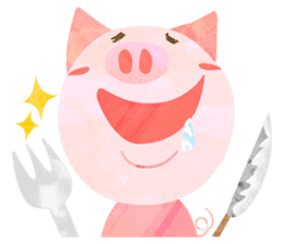 Daily cute pig sticker #114495