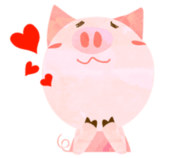 Daily cute pig sticker #114497