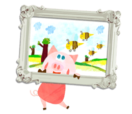 Daily cute pig sticker #114503