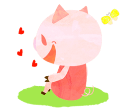 Daily cute pig sticker #114507