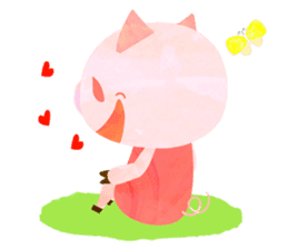 Daily cute pig sticker #114507