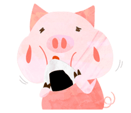 Daily cute pig sticker #114513