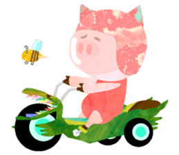 Daily cute pig sticker #114516