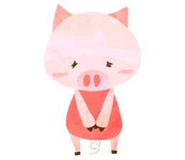 Daily cute pig sticker #114522