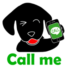 black lab Lucas sticker #115134