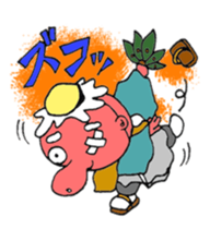 A small Japanese monsters story sticker #115228