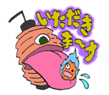 A small Japanese monsters story sticker #115247