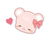 Pastel Kuma-kyun sticker #115657