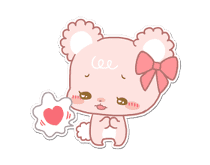 Pastel Kuma-kyun sticker #115664