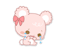 Pastel Kuma-kyun sticker #115667