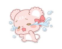 Pastel Kuma-kyun sticker #115671