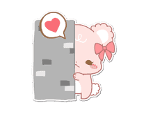Pastel Kuma-kyun sticker #115674