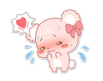 Pastel Kuma-kyun sticker #115675