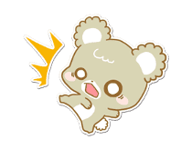 Pastel Kuma-kyun sticker #115679