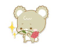 Pastel Kuma-kyun sticker #115680