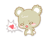 Pastel Kuma-kyun sticker #115682