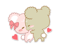 Pastel Kuma-kyun sticker #115687