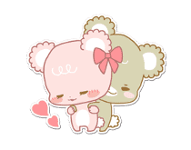 Pastel Kuma-kyun sticker #115688