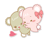 Pastel Kuma-kyun sticker #115689
