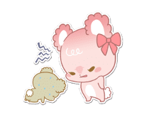 Pastel Kuma-kyun sticker #115691