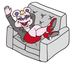 Funny Fuzzy Mouse 3 sticker #115715